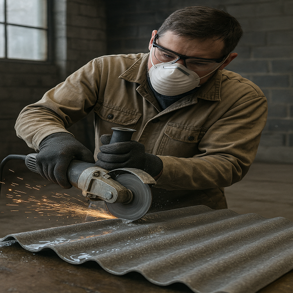 Резка асбеста